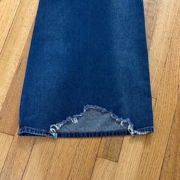 Circus NY Sam Edelman Low Rise Super Wide Leg Distressed Jeans Size 28 - Picture 10 of 11